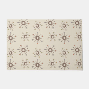 Atomic Starbursts Nature Earth Tones Doormat
