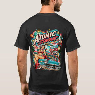 Atomic Stardust 1950s Space Age Diner Men’s T-Shir T-Shirt