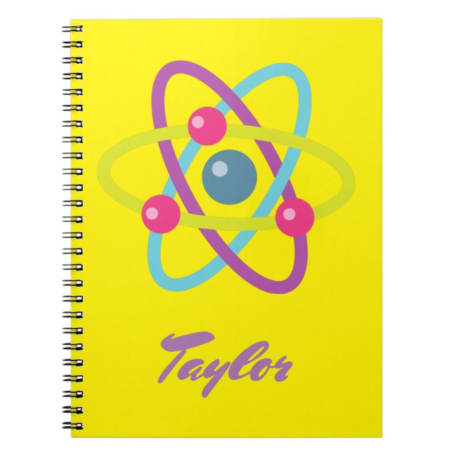 Atomic STEM Bright Yellow Notebook (Front)