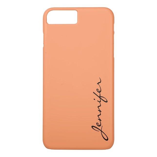 Atomic tangerine colour background Case-Mate iPhone case (Back)