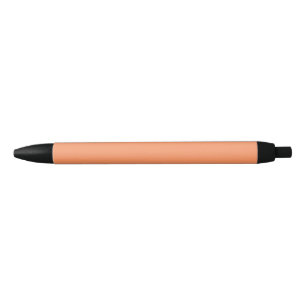 Atomic Tangerine  (solid colour)   Black Ink Pen