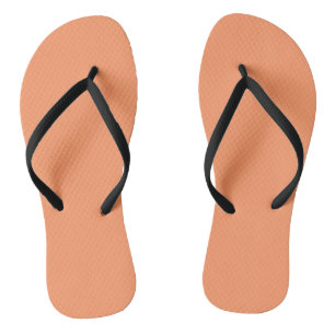 Atomic Tangerine (solid colour) Jandals