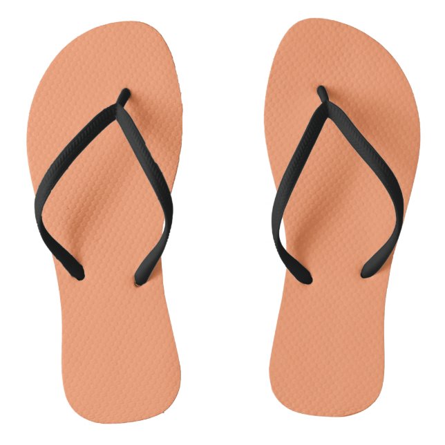 Atomic Tangerine  (solid colour)   Jandals (Footbed)