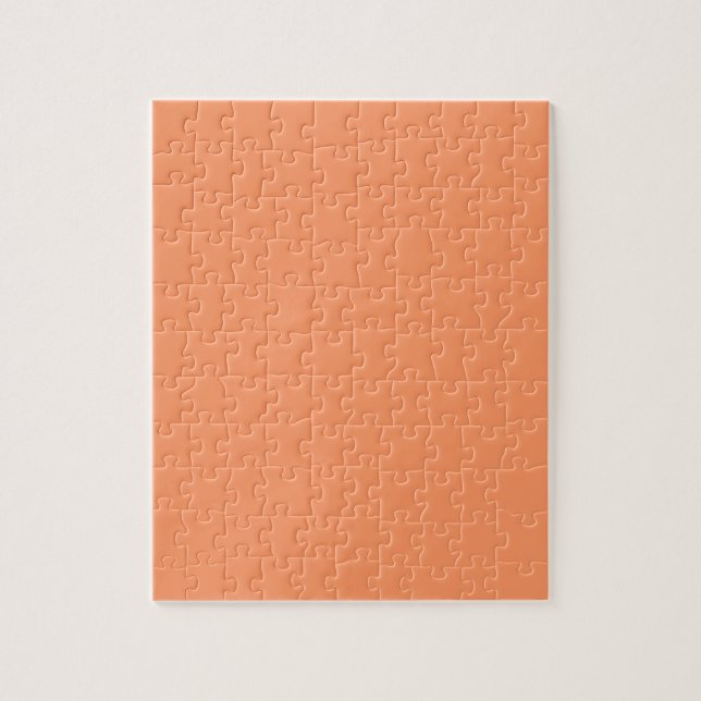 Atomic Tangerine  (solid colour)   Jigsaw Puzzle (Vertical)