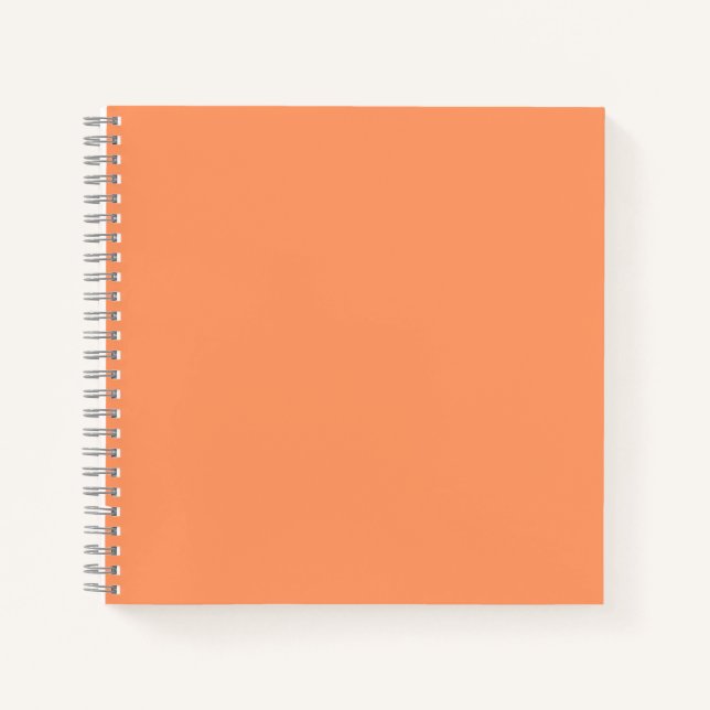 Atomic Tangerine  (solid colour)   Notebook (Front)