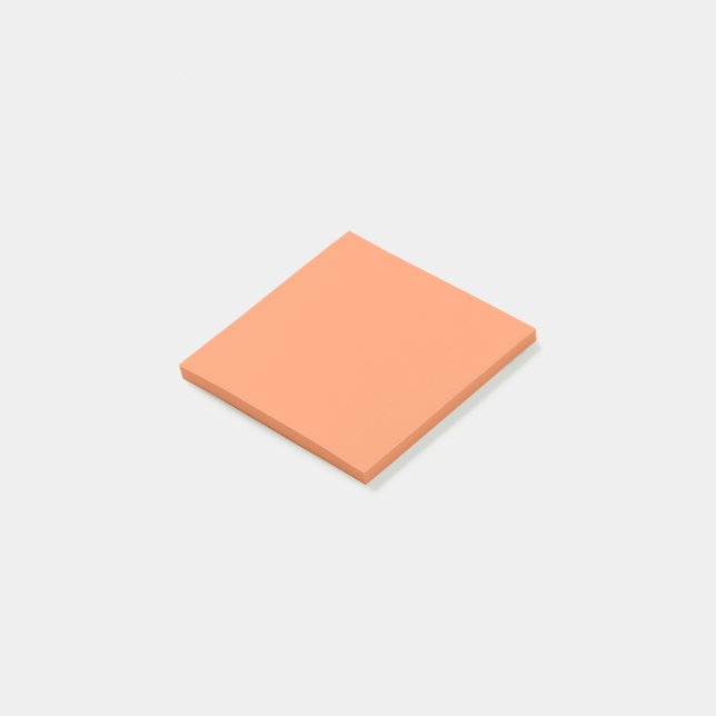 Atomic Tangerine  (solid colour)  Post-it Notes (Angled)