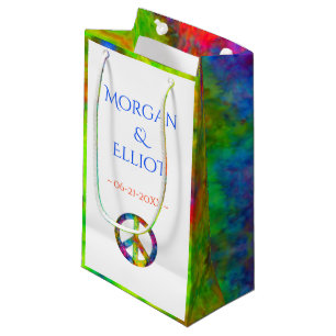 [Atomic Tie-Dye] Rainbow Peace Sign Favour Gift Ba Small Gift Bag