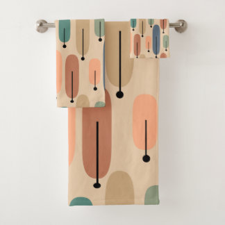 Atomic Trees Retro Bath Towel Set