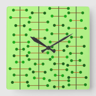 Atomic Trees  Square Wall Clock