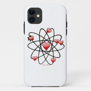 Atomic Valentine Red Hearts Case-Mate iPhone Case