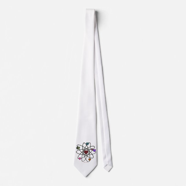 Atomic Valentine Red Hearts Tie (Front)