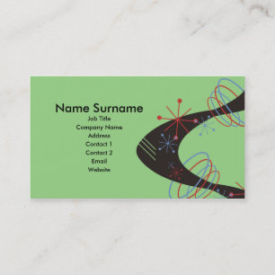 Atomic Wave, business card template