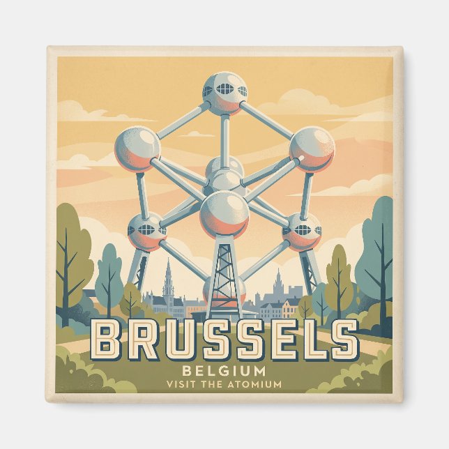 Atomium Belgium Magnet (Front)