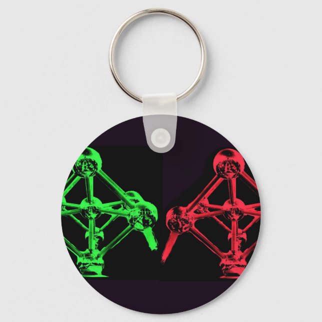 Atomium Collage Key Ring (Front)