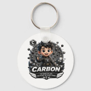  ATOMIVRA Carbon Character  Key Ring