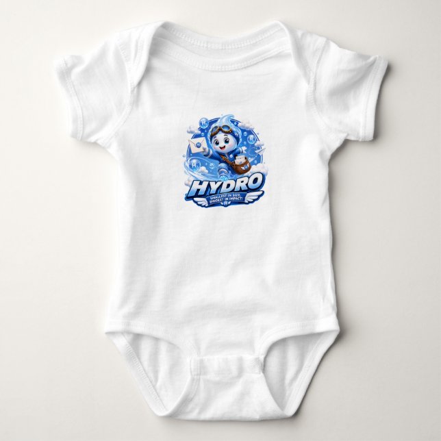 ATOMIVRA Hydrogen Character  Baby Bodysuit (Front)