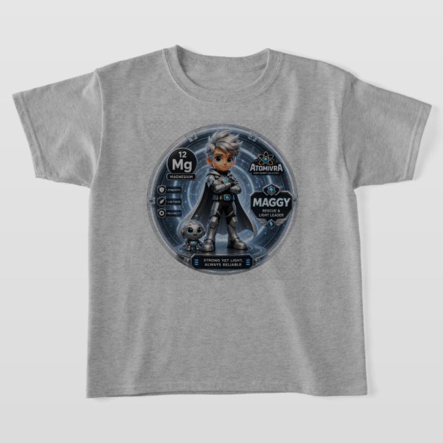 ATOMIVRA Magnesium Character  T-Shirt (Laydown)