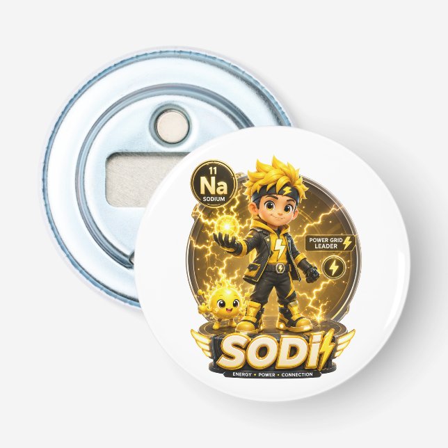 ATOMIVRA Sodium Character  Bottle Opener (Front)