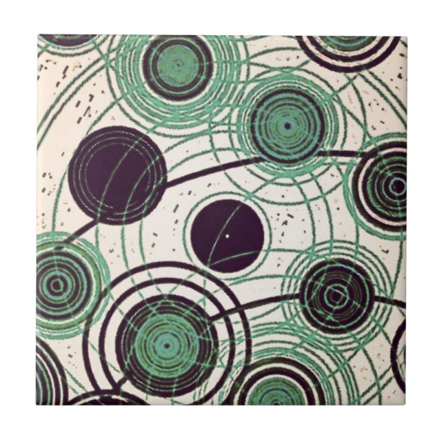 atoms and electrons yaie particle design tile (Front)