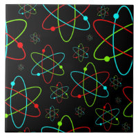 Atoms in Multi Colour Continuous Pattern Tile