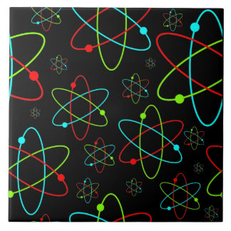 Atoms in Multi Colour Continuous Pattern Tile
