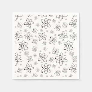 Atoms Pattern Science Chemistry Napkin