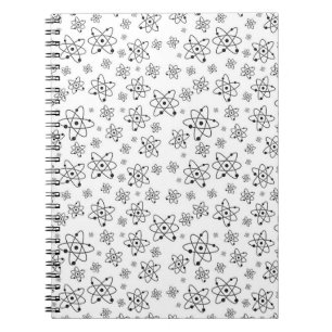 Atoms Retro Atomic Age Pattern Notebook