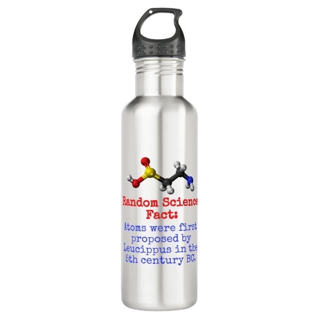 Atoms Were First Proposed - Science Fact 710 Ml Water Bottle (Front)