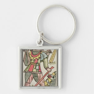 Atonement, tarot card, French Key Ring