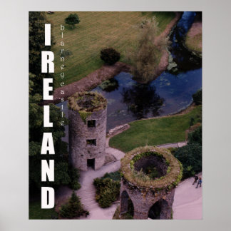 Atop Blarney Castle, Ireland Poster