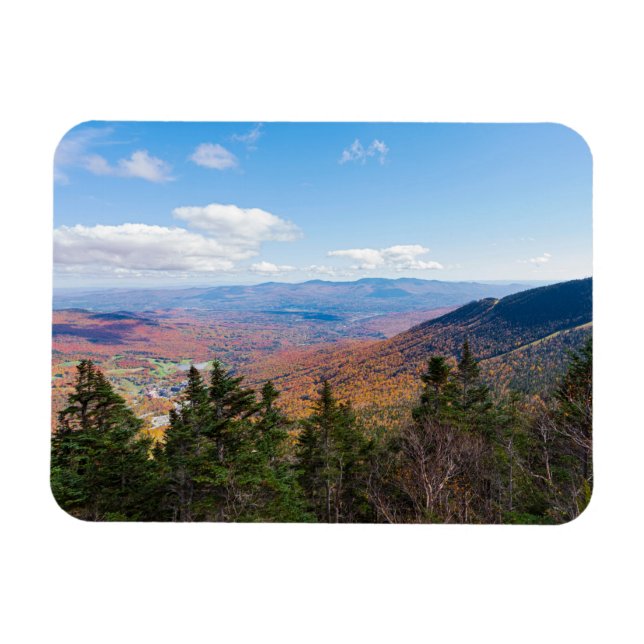 atop mount mansfield overlooking stowe magnet (Horizontal)