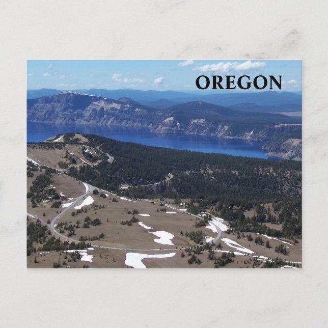 Atop Mt. Scott Postcard (Front)