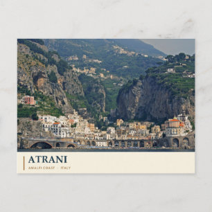 Atrani Seafront on the Amalfi Coast Postcard