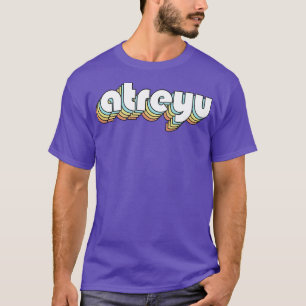 Atreyu Retro Rainbow Typography Faded Style T-Shirt