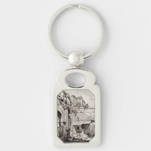 Atrium of the Portico of Octavia in Rome Key Ring