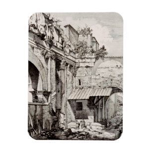 Atrium of the Portico of Octavia in Rome Magnet
