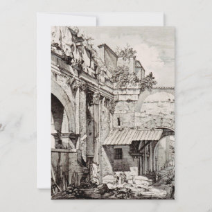 Atrium of the Portico of Octavia in Rome Thank You Card