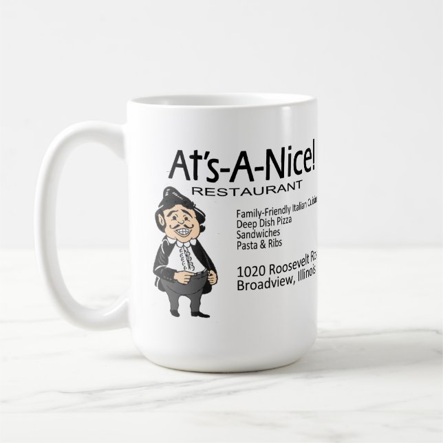 At's-A-Nice! Restaurant, Broadview, IL Coffee Mug (Left)