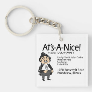 At's-A-Nice! Restaurant, Broadview, IL Key Ring