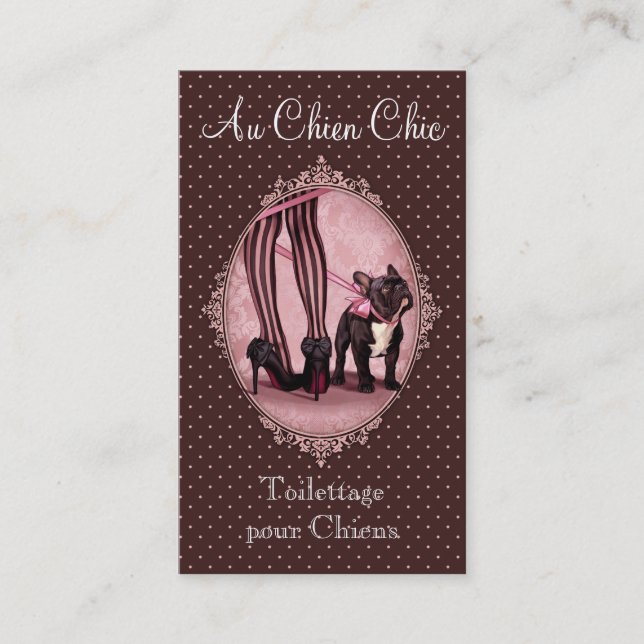 Attached to my French Bouledogue Business Card (Front)