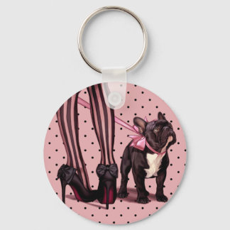 Attached to my French Bouledogue Key Ring