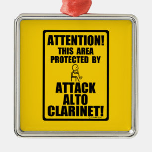 Attack Alto Clarinet Metal Tree Decoration