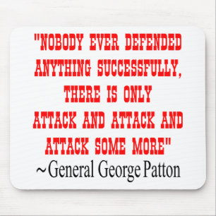 Attack Attack Attack Gen George Patton Mouse Pad