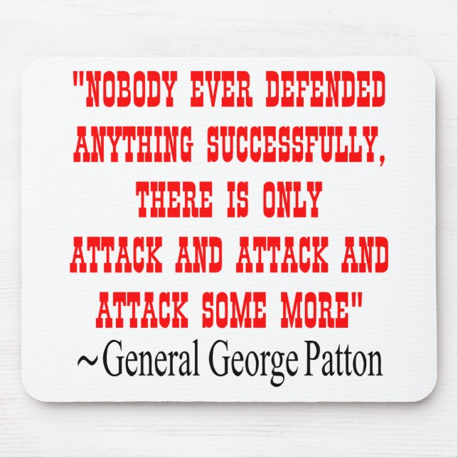 Attack Attack Attack Gen George Patton Mouse Pad (Front)