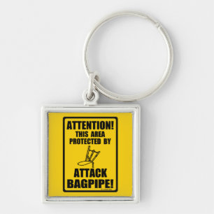 Attack Bagpipe Key Ring