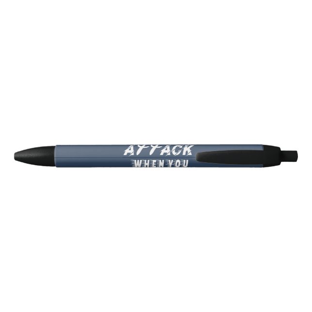 Attack Black Ink Pen (Back)