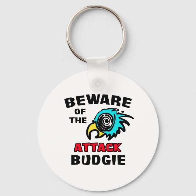 Attack Budgie Key Ring (Front)