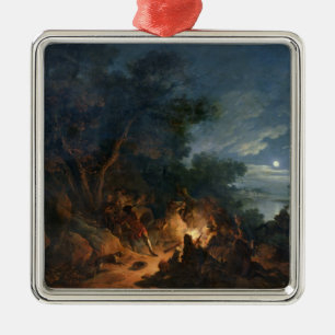 Attack by Robbers at Night, c.1770 Metal Tree Decoration