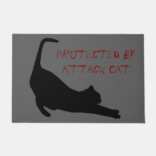 Attack Cat Door Mat