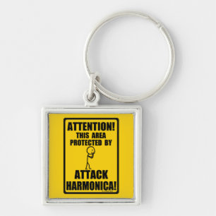 Attack Harmonica Key Ring